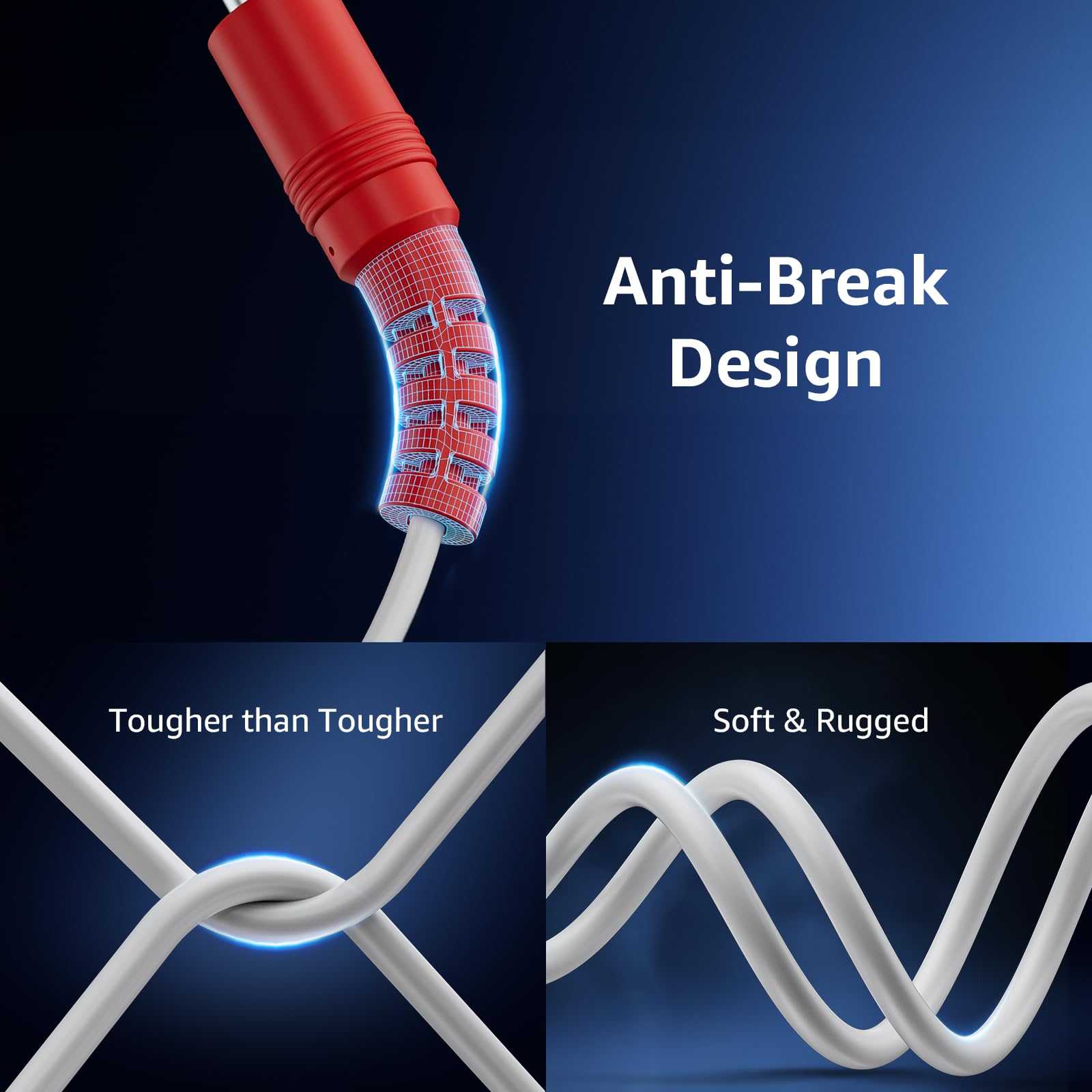 ANNKE 30M/100ft BNC Cable, Video Power Extension Surveillance Camera Cables for CCTV Security DVR System Installation, Free 8X BNC Connectors and 100pcs Cable Clips Included, 4 Pack, White - Image 4