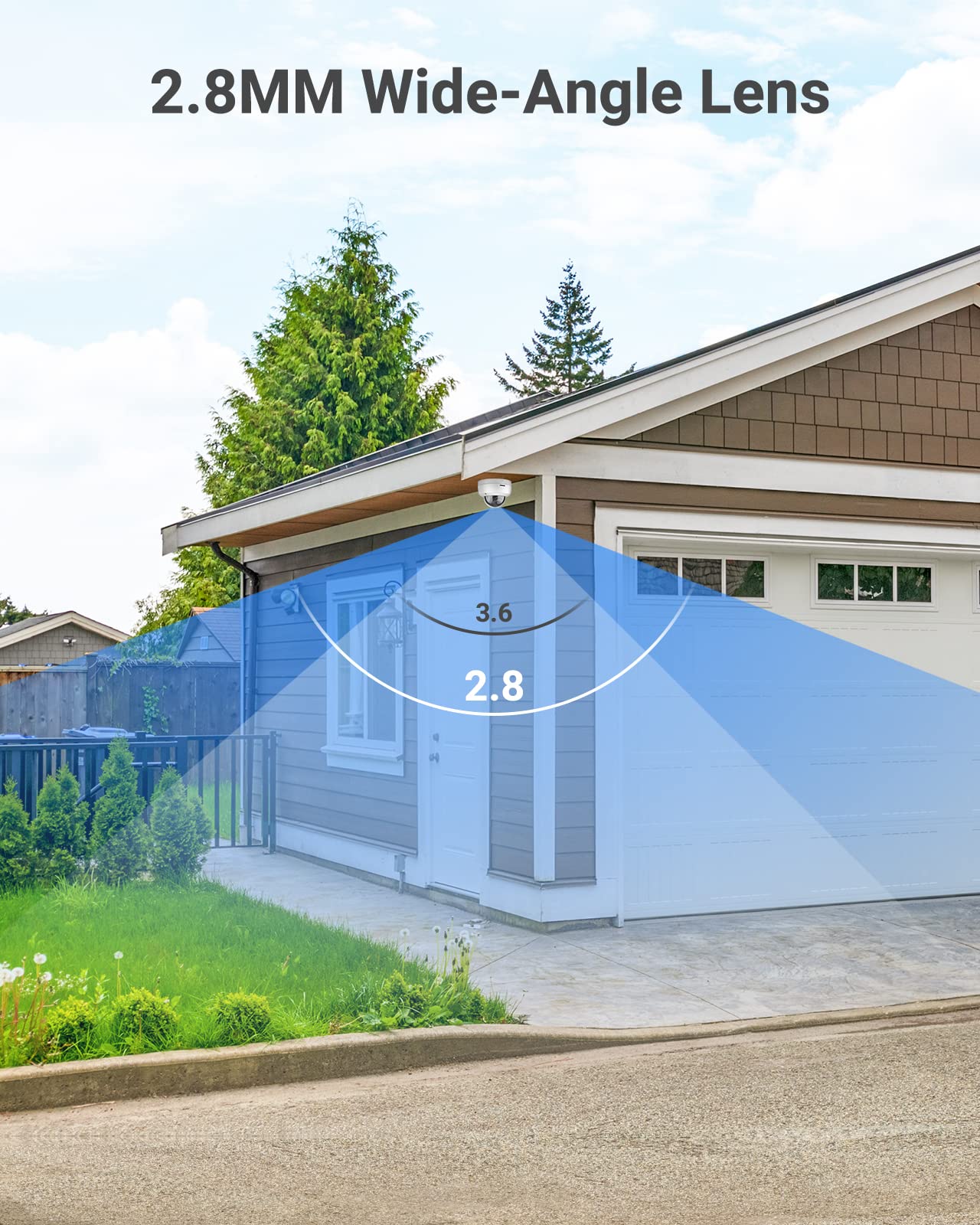 ANNKE C500 5MP PoE Security IP Dome Camera, Super HD H.265+ Night Vision, Remote Access Built-in Mic, Support 256 GB TF Card, IP67 Outdoor Weatherproof & IK10 Vandal-Proof - Image 3