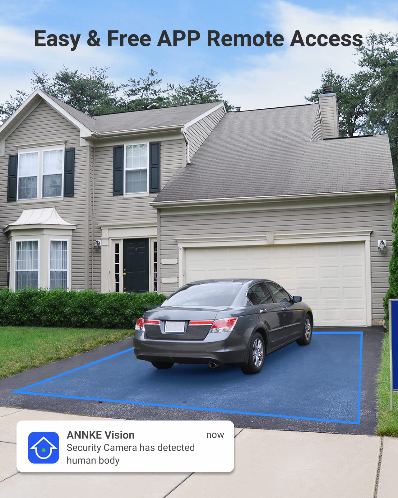 ANNKE C500 5MP PoE Security IP Dome Camera, Super HD H.265+ Night Vision, Remote Access Built-in Mic, Support 256 GB TF Card, IP67 Outdoor Weatherproof & IK10 Vandal-Proof - Image 4