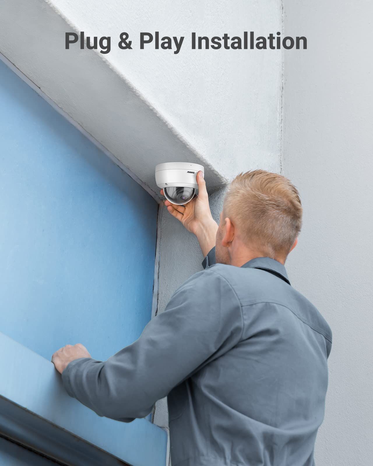 ANNKE C500 5MP PoE Security IP Dome Camera, Super HD H.265+ Night Vision, Remote Access Built-in Mic, Support 256 GB TF Card, IP67 Outdoor Weatherproof & IK10 Vandal-Proof - Image 7