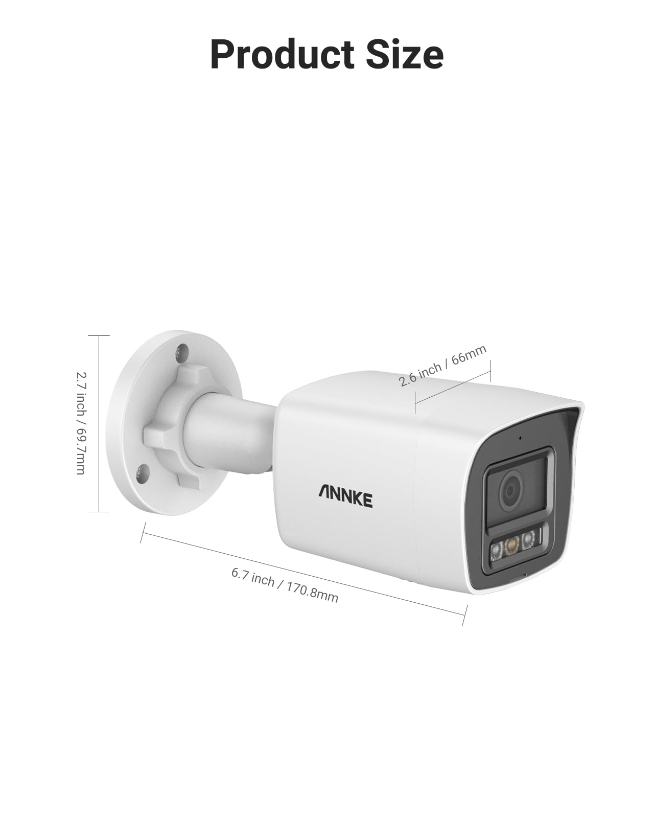 ANNKE Security 4K 8MP PoE Camera, Surveillance Outdoor AI IP Cam with Mic/Audio, AI Human/Vehicle Detection, Smart Dual Light, IP67, H.265+, Up to 512GB Storage, 4mm Lens, Color Night Vision - Image 9