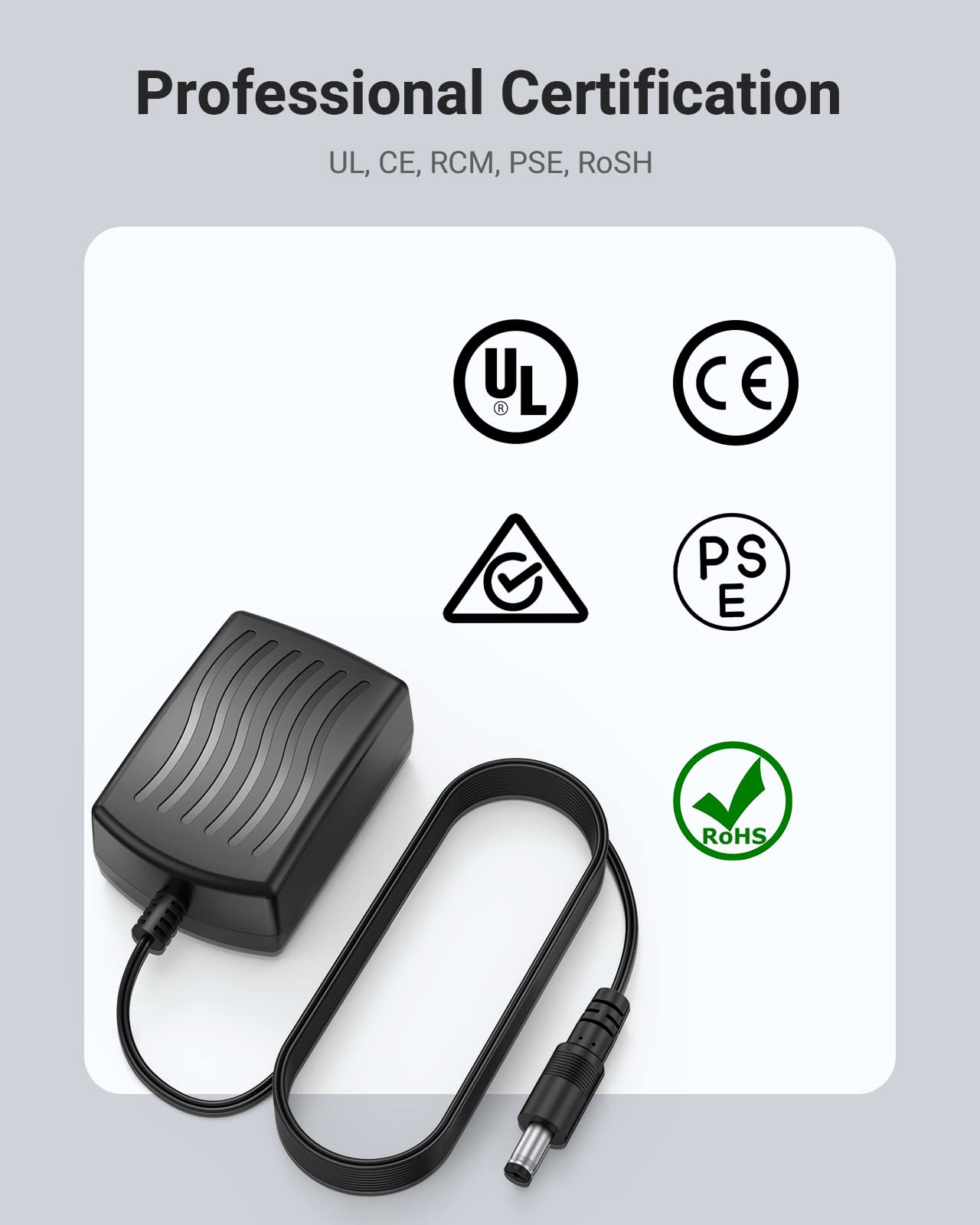 ANNKE Security Power Adapter Supply AC to DC 12V2A and 1-to-4 Splitter Power Cord for CCTV Surveillance Camera DVR System - Image 5