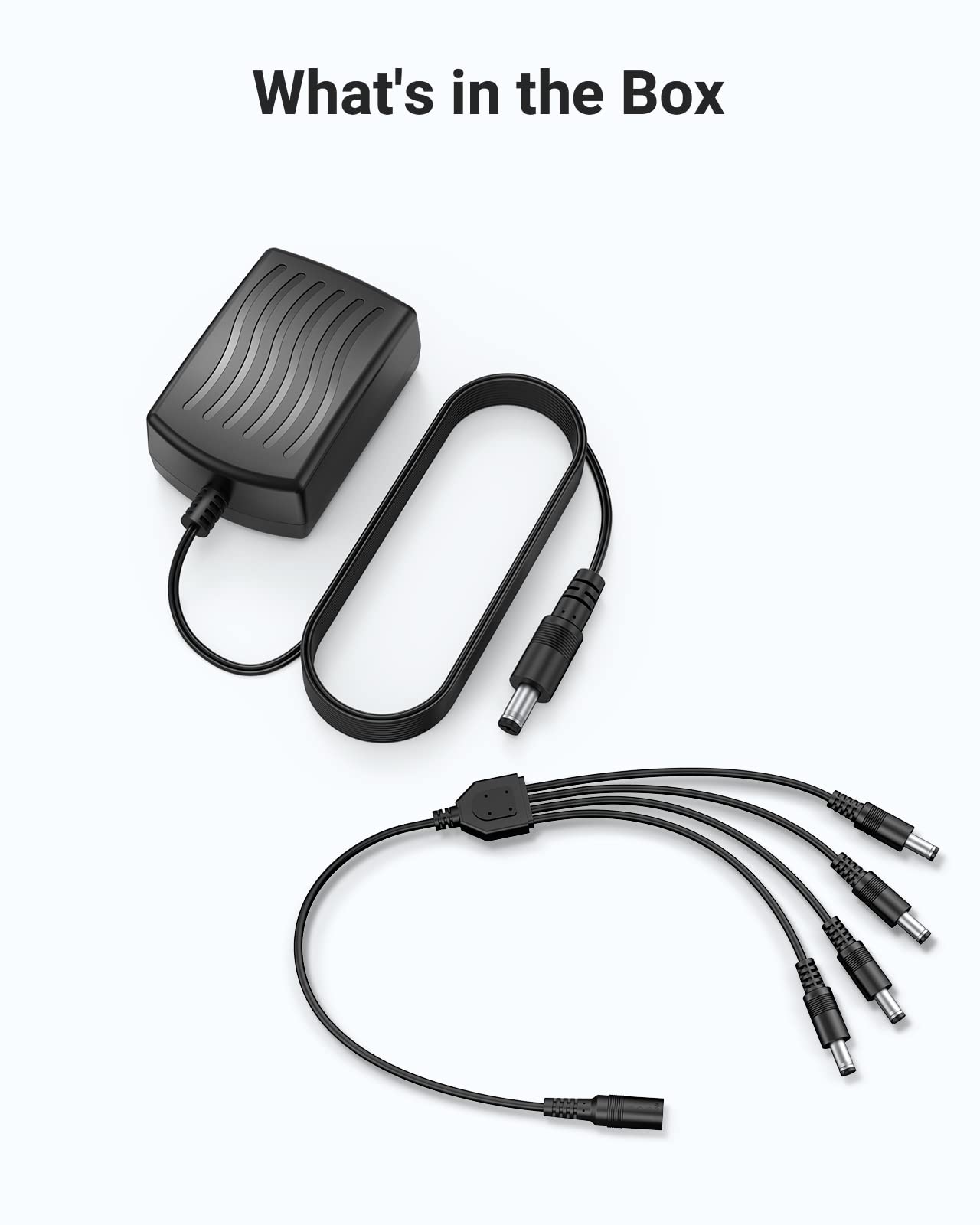 ANNKE Security Power Adapter Supply AC to DC 12V2A and 1-to-4 Splitter Power Cord for CCTV Surveillance Camera DVR System - Image 9